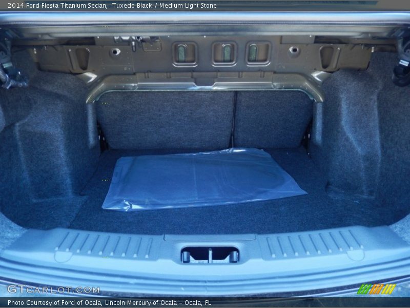 Tuxedo Black / Medium Light Stone 2014 Ford Fiesta Titanium Sedan