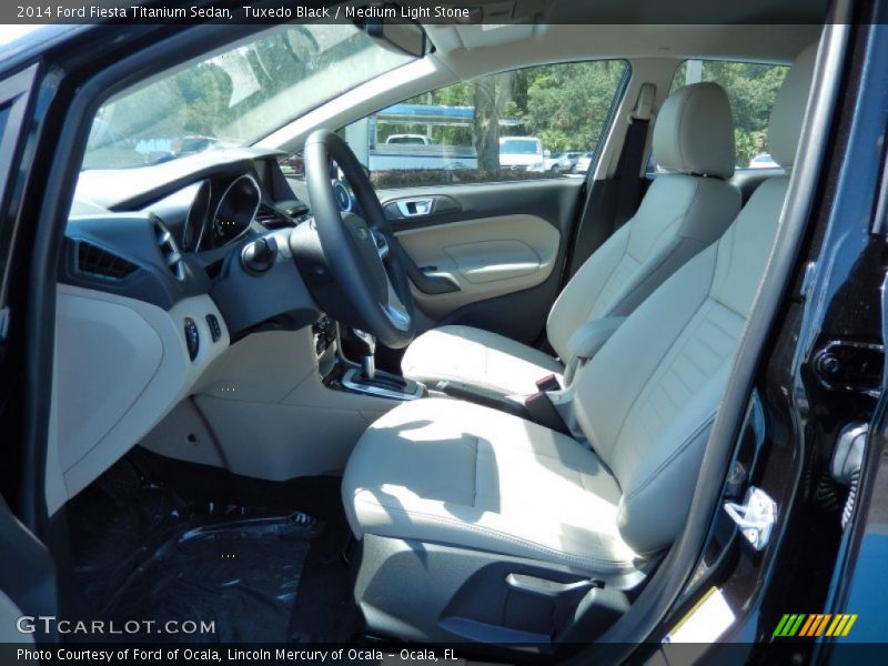Front Seat of 2014 Fiesta Titanium Sedan
