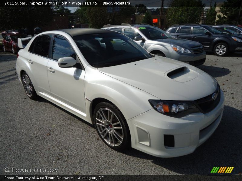 Satin White Pearl / STI  Black/Alcantara 2011 Subaru Impreza WRX STi