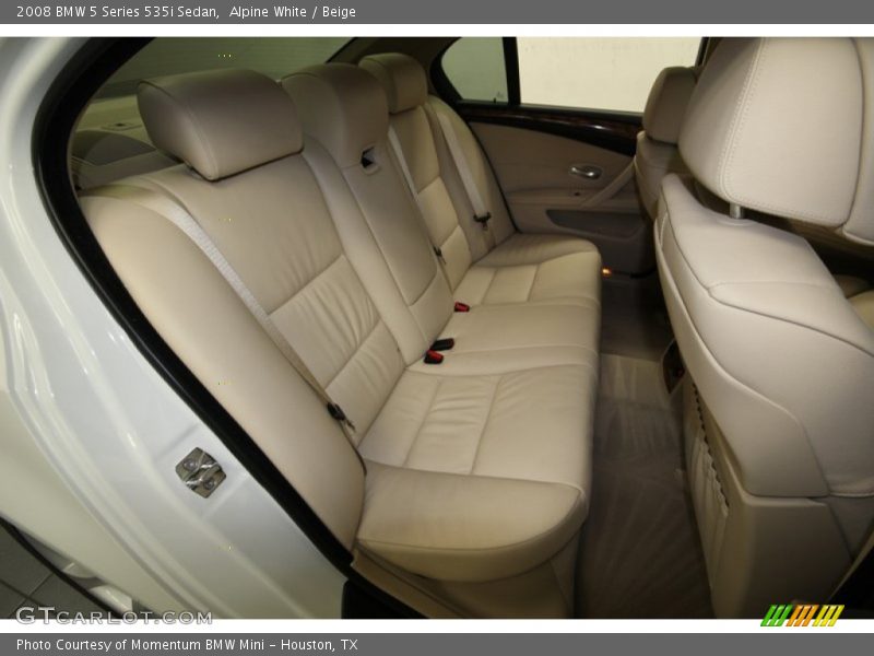 Alpine White / Beige 2008 BMW 5 Series 535i Sedan