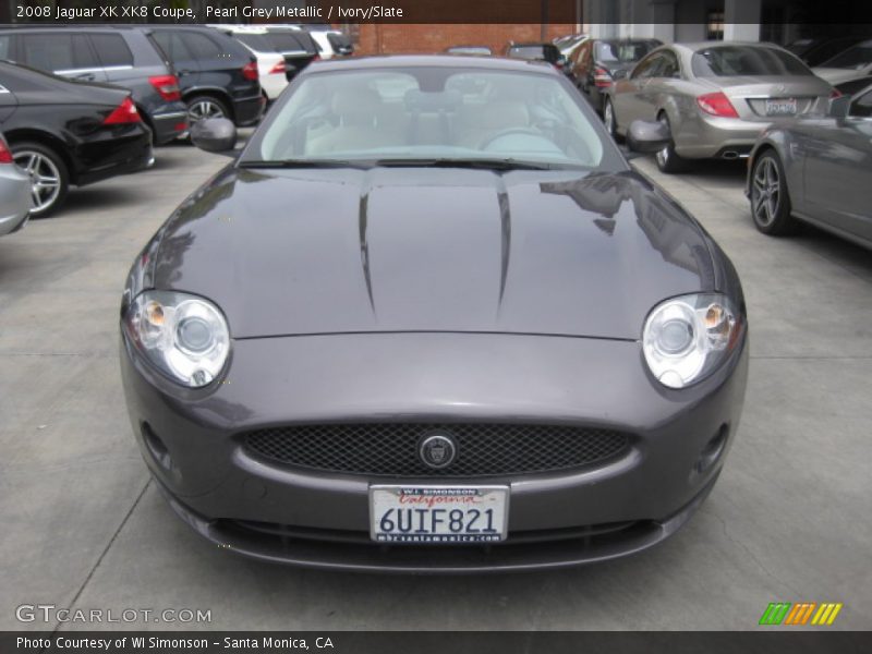 Pearl Grey Metallic / Ivory/Slate 2008 Jaguar XK XK8 Coupe