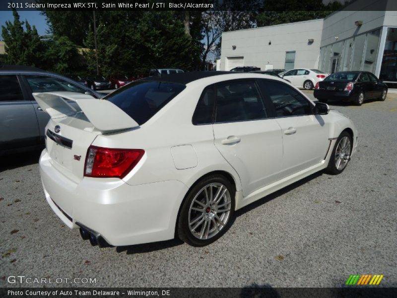 Satin White Pearl / STI  Black/Alcantara 2011 Subaru Impreza WRX STi
