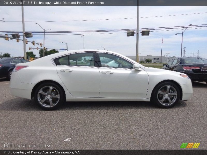 White Diamond Pearl / Parchment 2010 Acura TL 3.5 Technology