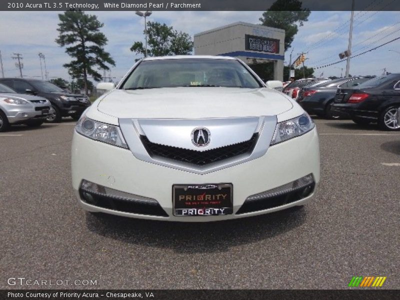 White Diamond Pearl / Parchment 2010 Acura TL 3.5 Technology