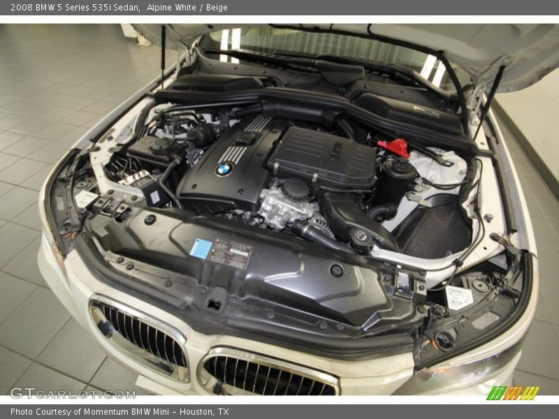 Alpine White / Beige 2008 BMW 5 Series 535i Sedan
