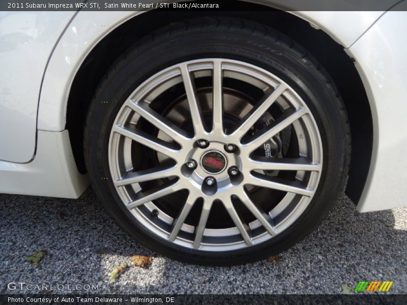 Satin White Pearl / STI  Black/Alcantara 2011 Subaru Impreza WRX STi