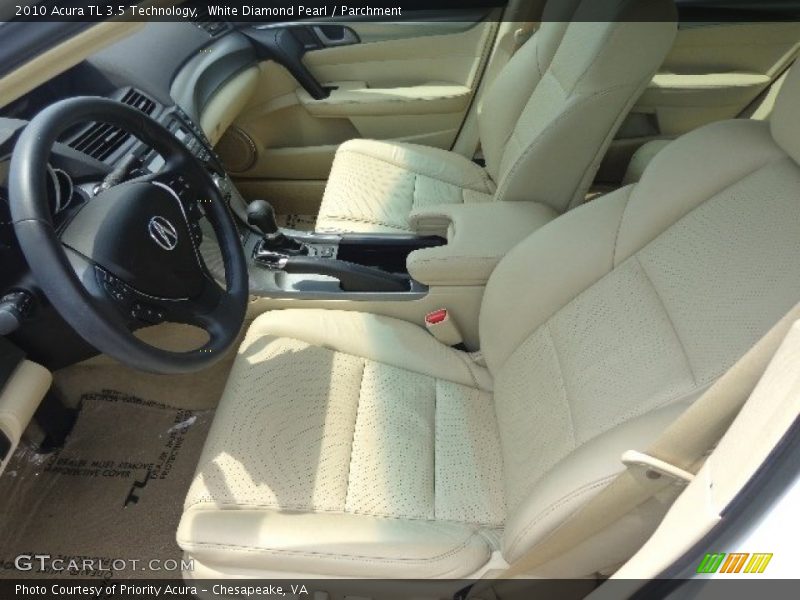 White Diamond Pearl / Parchment 2010 Acura TL 3.5 Technology
