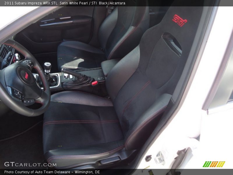 Satin White Pearl / STI  Black/Alcantara 2011 Subaru Impreza WRX STi