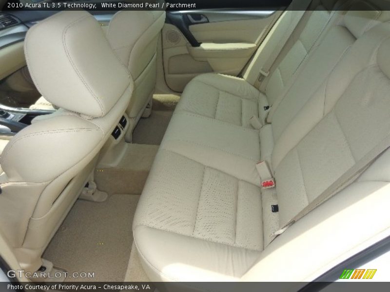 White Diamond Pearl / Parchment 2010 Acura TL 3.5 Technology