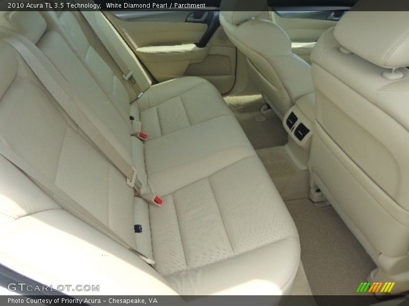 White Diamond Pearl / Parchment 2010 Acura TL 3.5 Technology