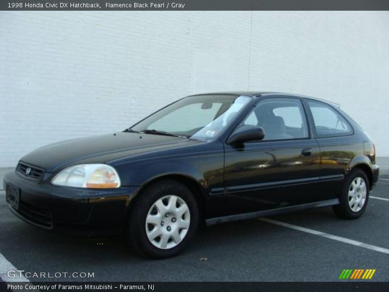 Flamenco Black Pearl / Gray 1998 Honda Civic DX Hatchback