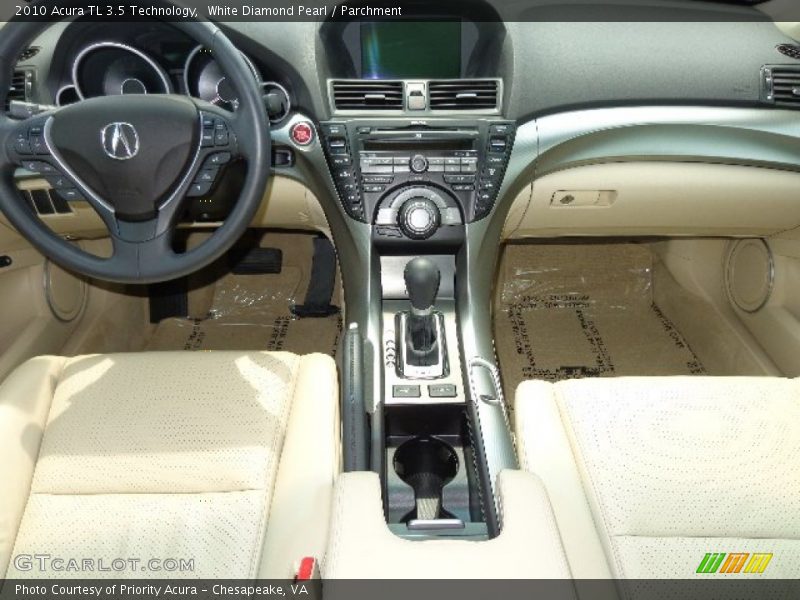 White Diamond Pearl / Parchment 2010 Acura TL 3.5 Technology