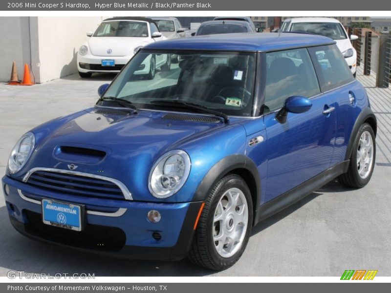 Hyper Blue Metallic / Black/Panther Black 2006 Mini Cooper S Hardtop