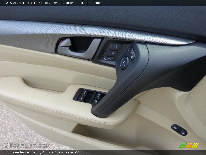 White Diamond Pearl / Parchment 2010 Acura TL 3.5 Technology