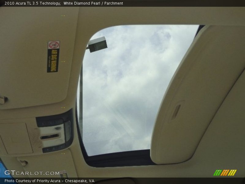 White Diamond Pearl / Parchment 2010 Acura TL 3.5 Technology