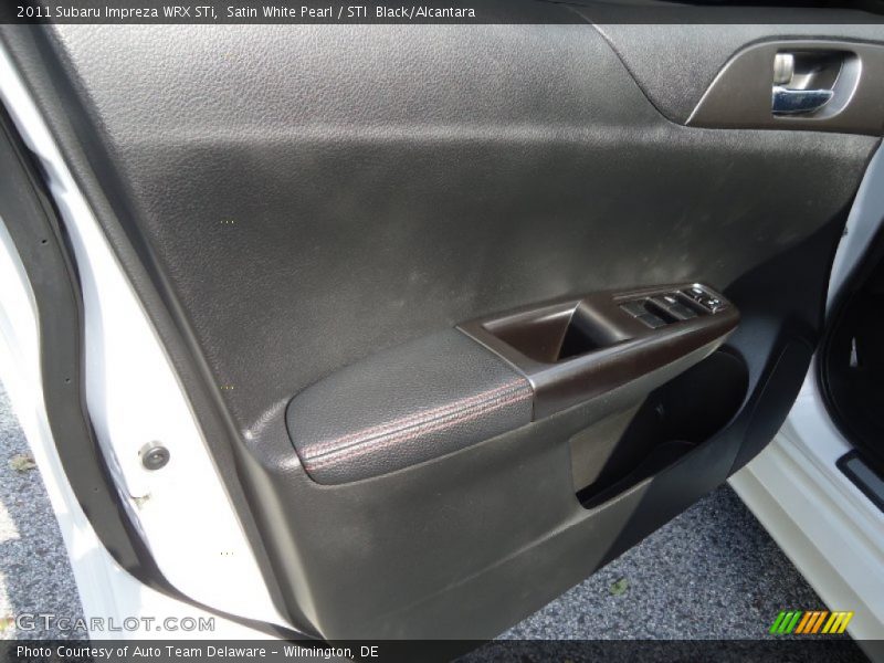 Satin White Pearl / STI  Black/Alcantara 2011 Subaru Impreza WRX STi