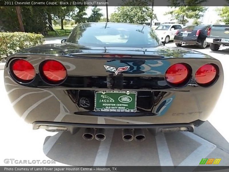 Black / Ebony Black/Titanium 2011 Chevrolet Corvette Coupe