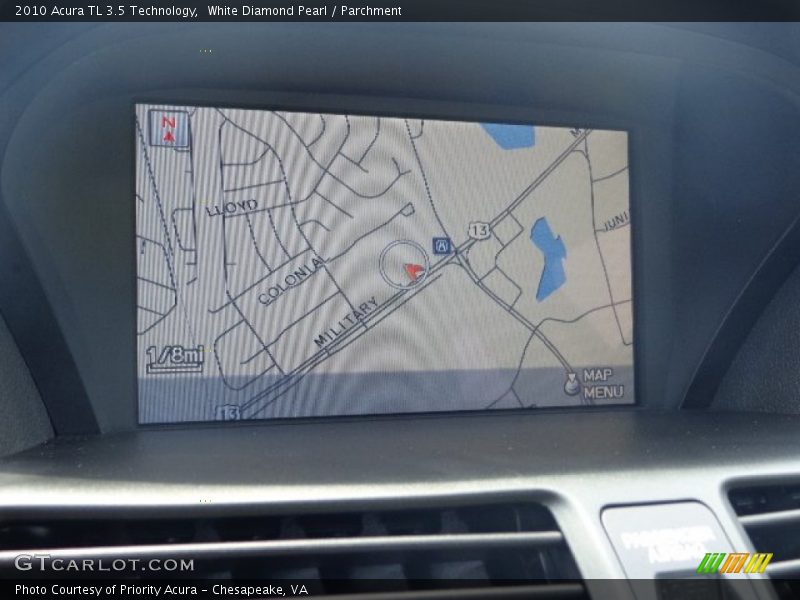 White Diamond Pearl / Parchment 2010 Acura TL 3.5 Technology