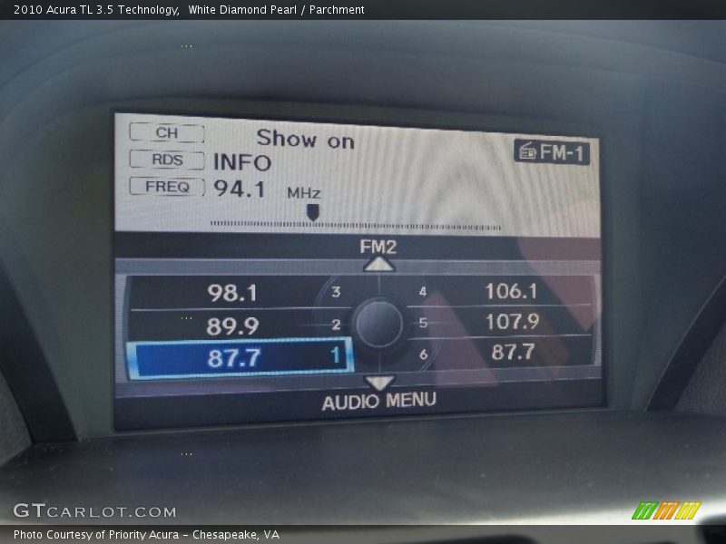 White Diamond Pearl / Parchment 2010 Acura TL 3.5 Technology