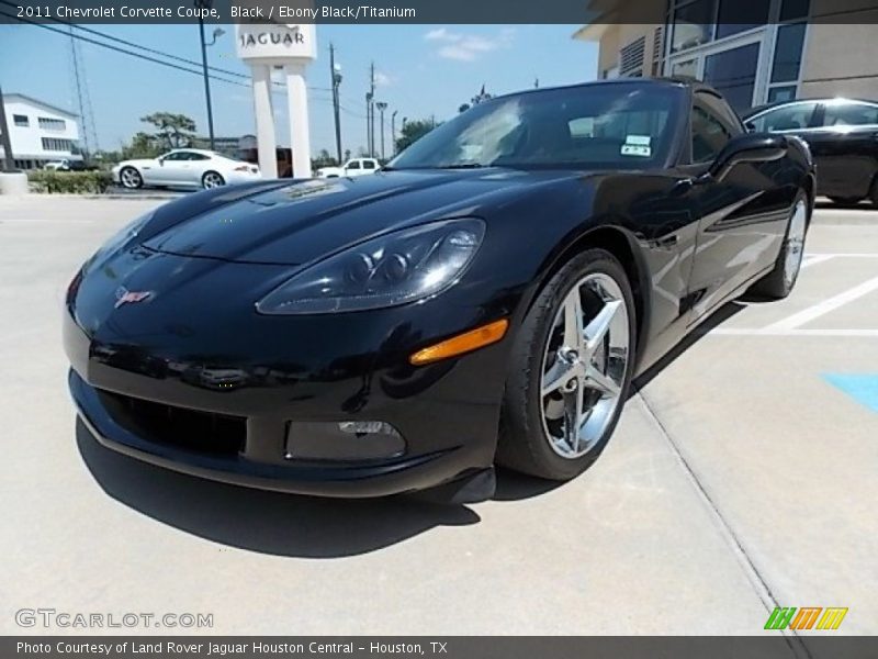 Black / Ebony Black/Titanium 2011 Chevrolet Corvette Coupe