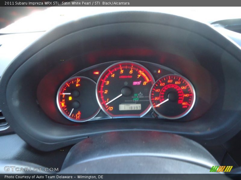 Satin White Pearl / STI  Black/Alcantara 2011 Subaru Impreza WRX STi