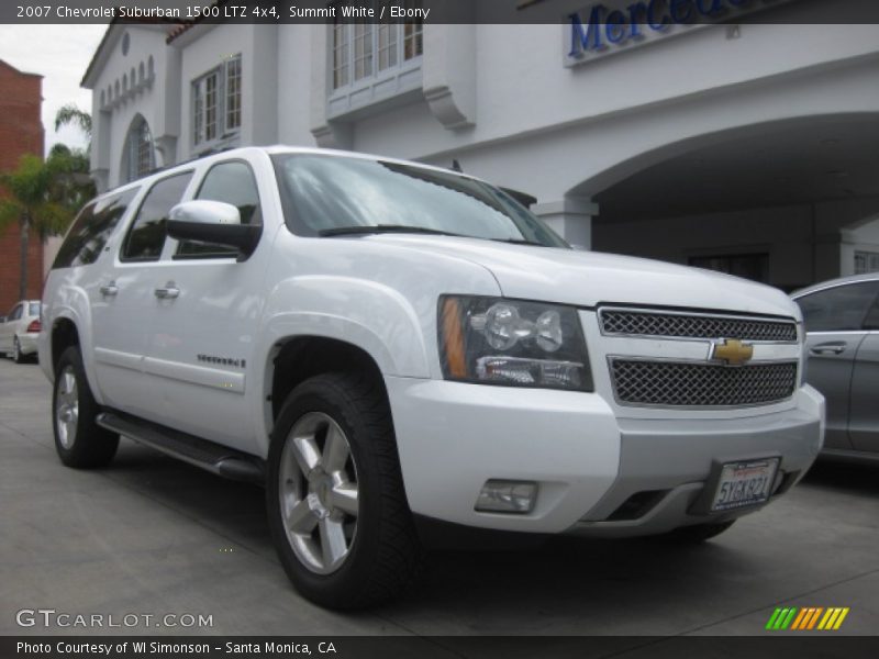 Summit White / Ebony 2007 Chevrolet Suburban 1500 LTZ 4x4
