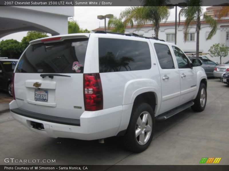 Summit White / Ebony 2007 Chevrolet Suburban 1500 LTZ 4x4