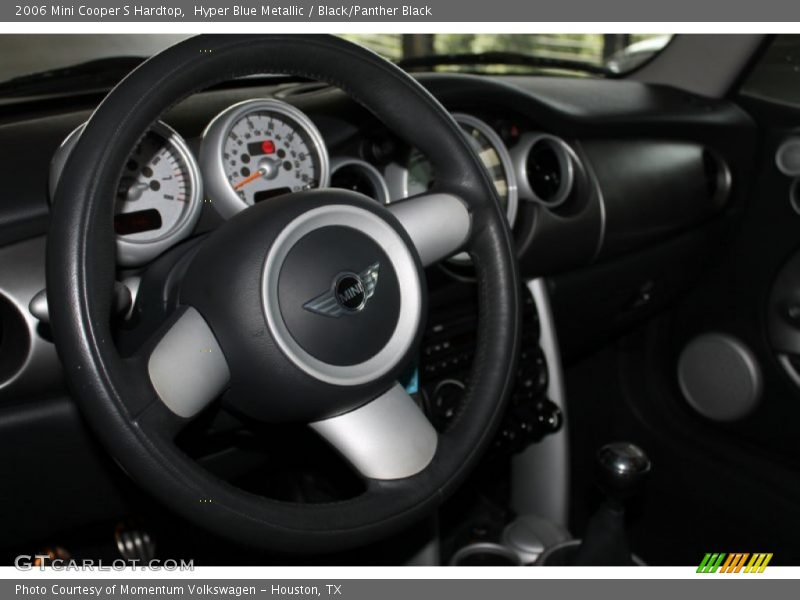 Hyper Blue Metallic / Black/Panther Black 2006 Mini Cooper S Hardtop