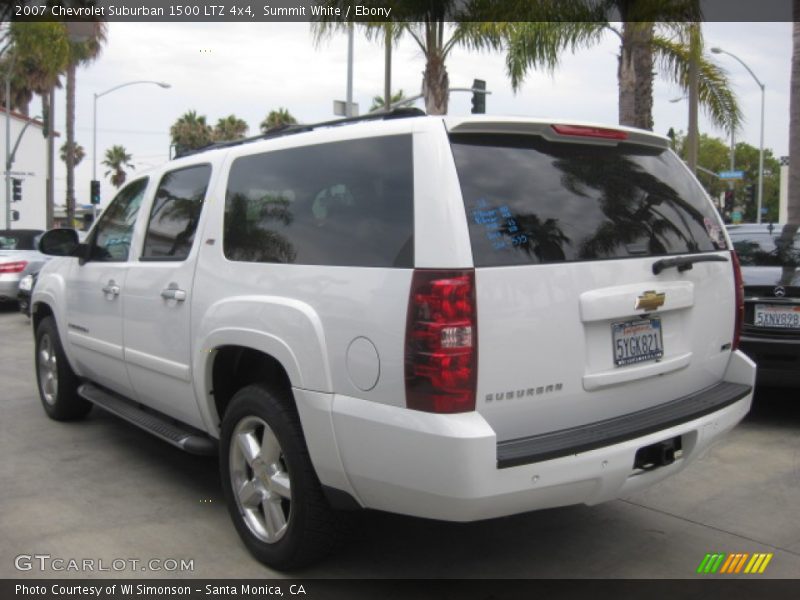 Summit White / Ebony 2007 Chevrolet Suburban 1500 LTZ 4x4
