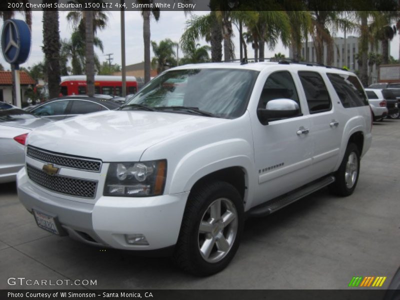 Summit White / Ebony 2007 Chevrolet Suburban 1500 LTZ 4x4