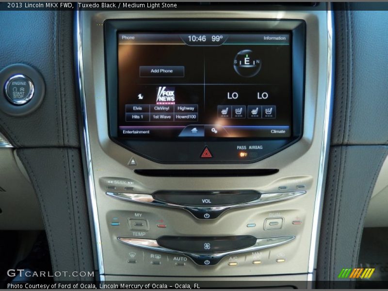 Tuxedo Black / Medium Light Stone 2013 Lincoln MKX FWD
