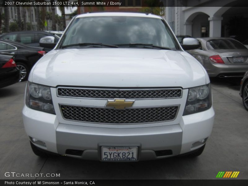Summit White / Ebony 2007 Chevrolet Suburban 1500 LTZ 4x4