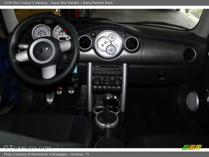 Hyper Blue Metallic / Black/Panther Black 2006 Mini Cooper S Hardtop
