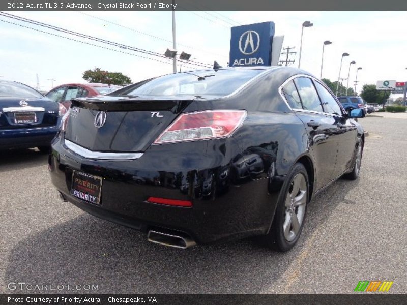 Crystal Black Pearl / Ebony 2012 Acura TL 3.5 Advance