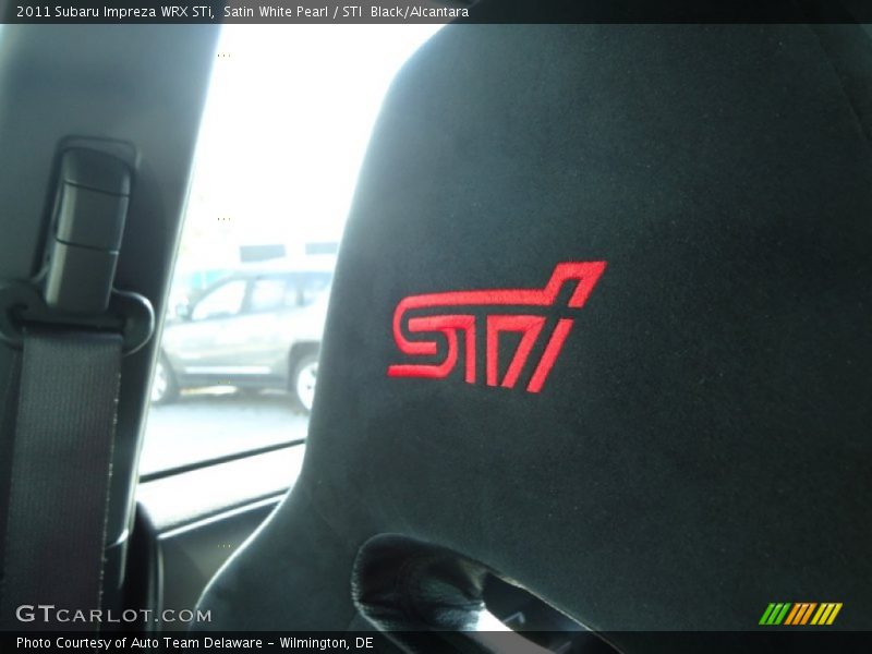 Satin White Pearl / STI  Black/Alcantara 2011 Subaru Impreza WRX STi