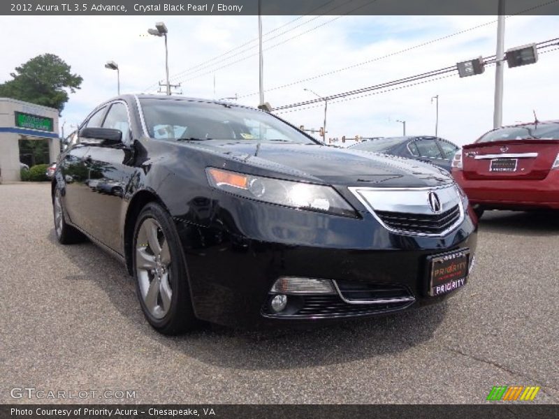 Crystal Black Pearl / Ebony 2012 Acura TL 3.5 Advance