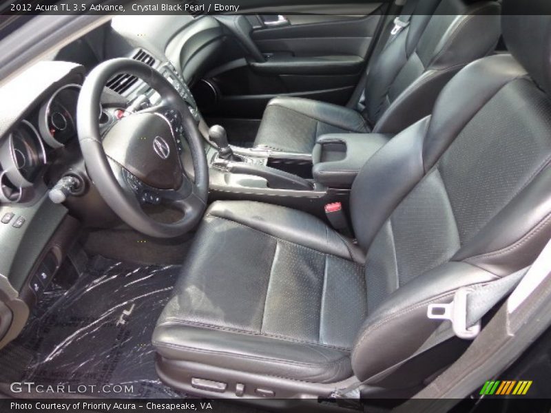 Crystal Black Pearl / Ebony 2012 Acura TL 3.5 Advance