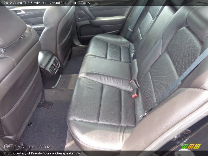 Crystal Black Pearl / Ebony 2012 Acura TL 3.5 Advance
