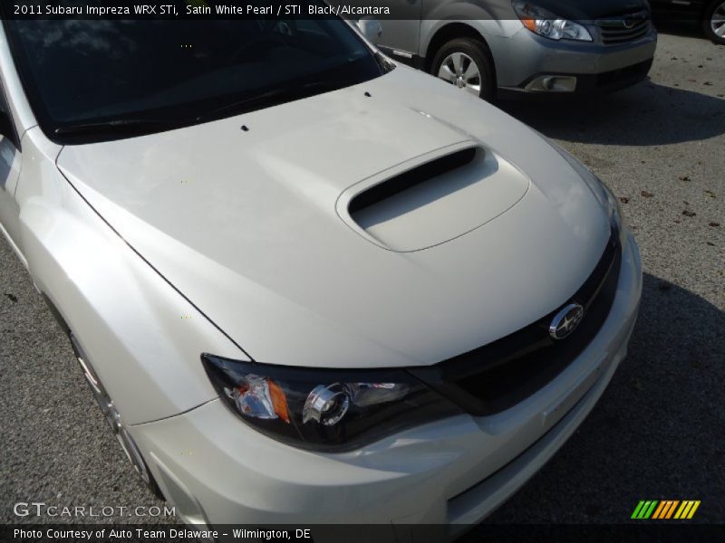 Satin White Pearl / STI  Black/Alcantara 2011 Subaru Impreza WRX STi