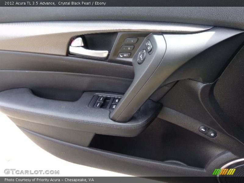 Crystal Black Pearl / Ebony 2012 Acura TL 3.5 Advance