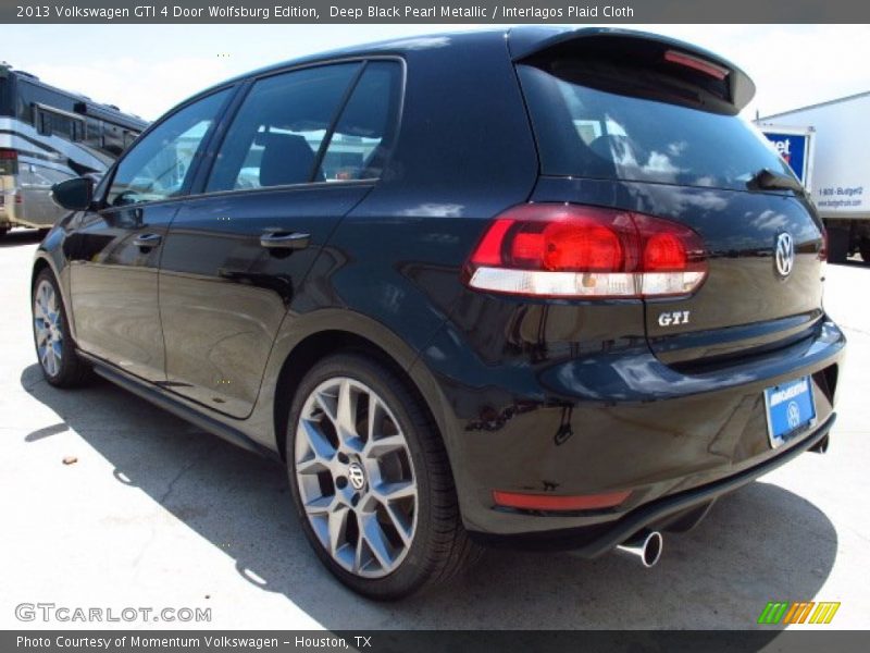 Deep Black Pearl Metallic / Interlagos Plaid Cloth 2013 Volkswagen GTI 4 Door Wolfsburg Edition