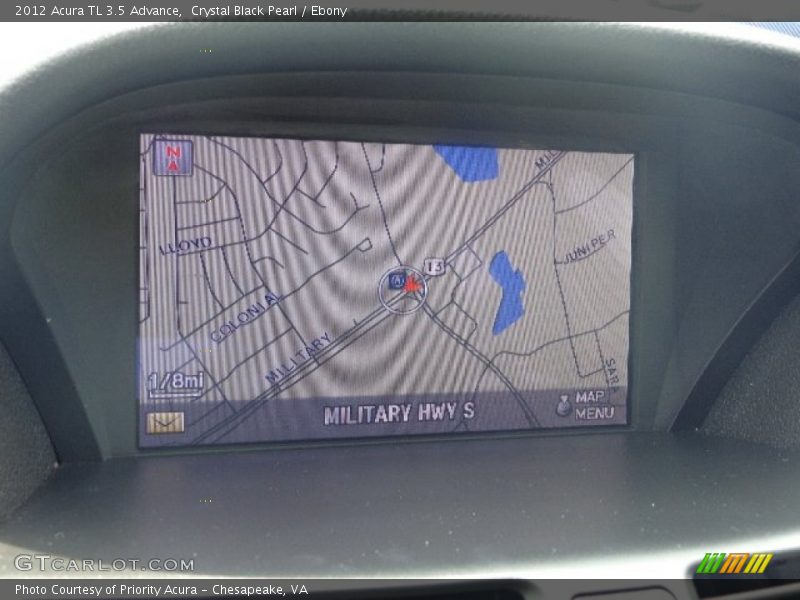 Crystal Black Pearl / Ebony 2012 Acura TL 3.5 Advance