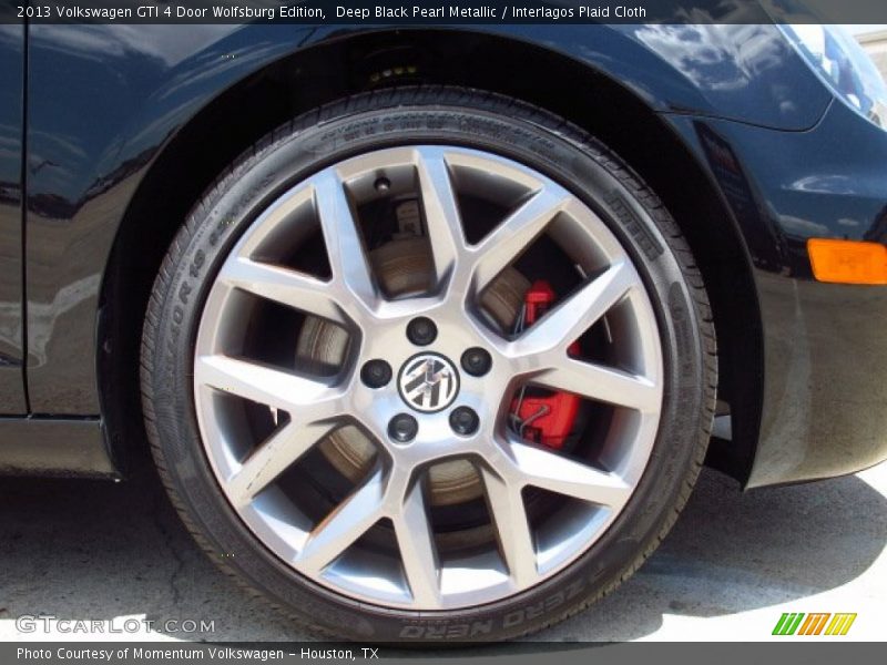 Deep Black Pearl Metallic / Interlagos Plaid Cloth 2013 Volkswagen GTI 4 Door Wolfsburg Edition