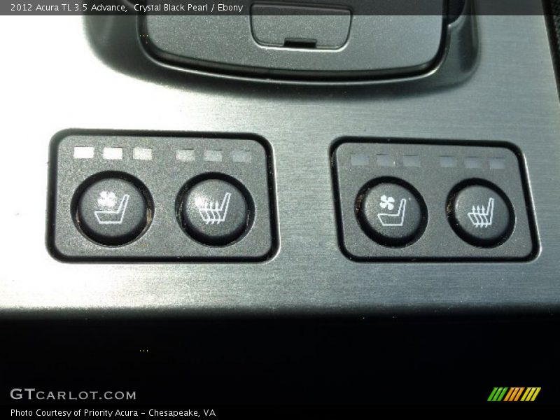 Crystal Black Pearl / Ebony 2012 Acura TL 3.5 Advance