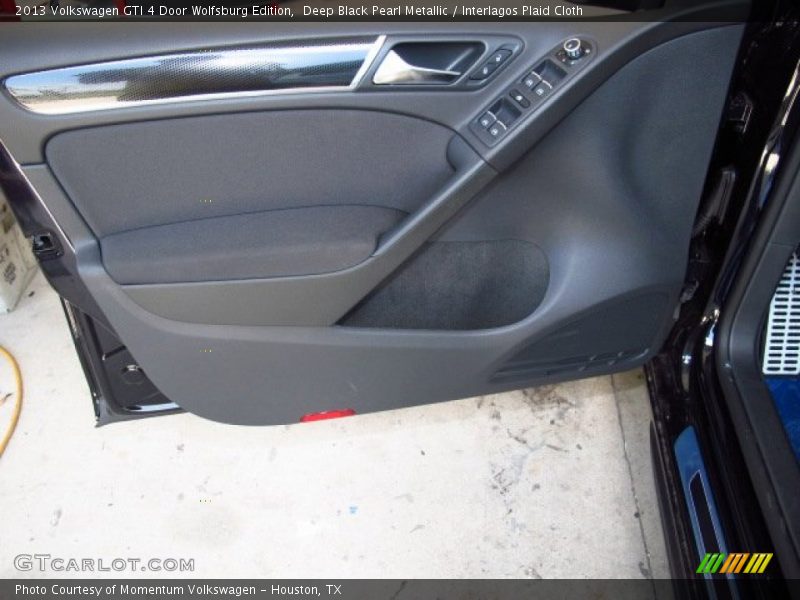 Deep Black Pearl Metallic / Interlagos Plaid Cloth 2013 Volkswagen GTI 4 Door Wolfsburg Edition