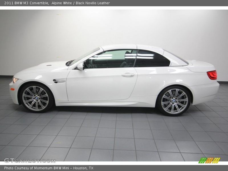 Alpine White / Black Novillo Leather 2011 BMW M3 Convertible