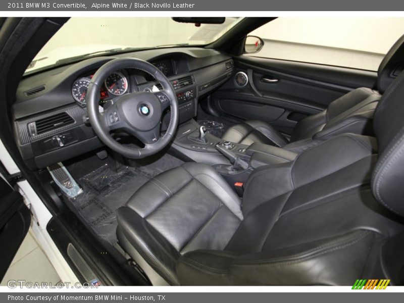 Alpine White / Black Novillo Leather 2011 BMW M3 Convertible