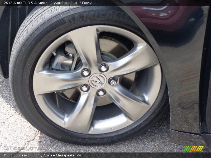 Crystal Black Pearl / Ebony 2012 Acura TL 3.5 Advance