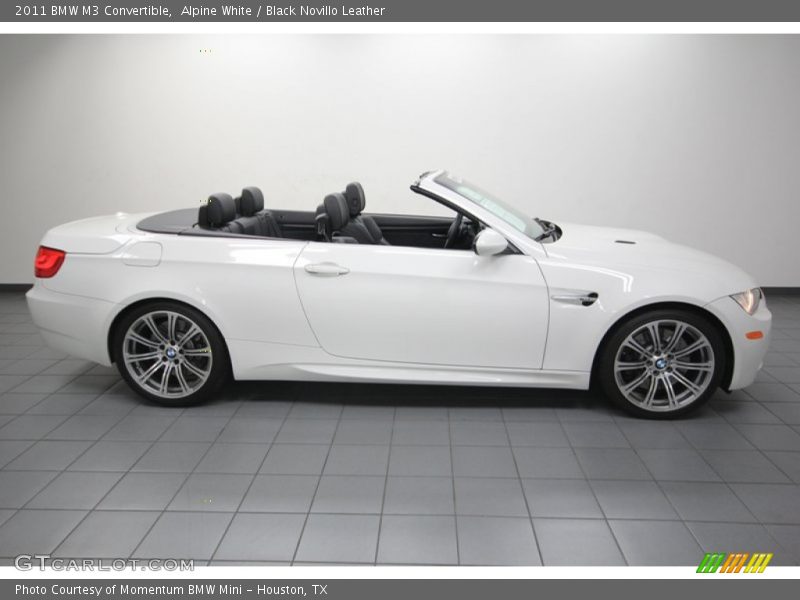 Alpine White / Black Novillo Leather 2011 BMW M3 Convertible