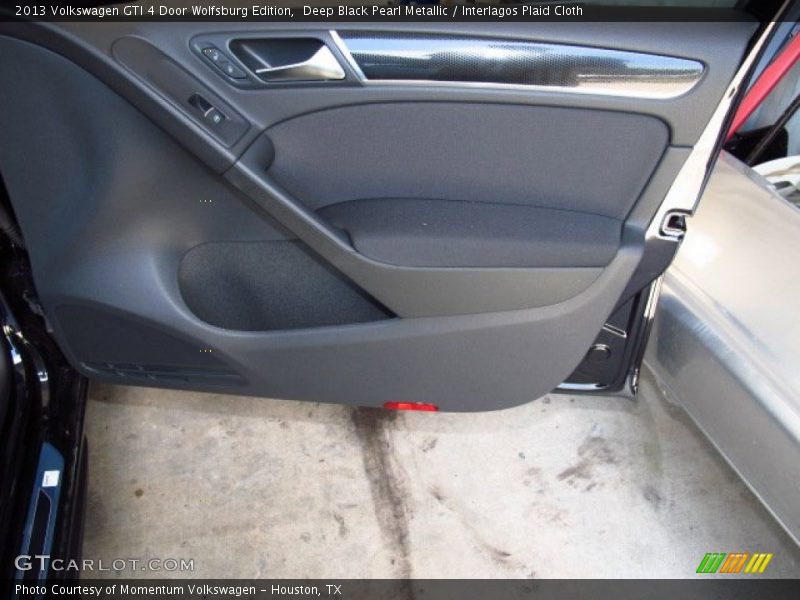 Deep Black Pearl Metallic / Interlagos Plaid Cloth 2013 Volkswagen GTI 4 Door Wolfsburg Edition